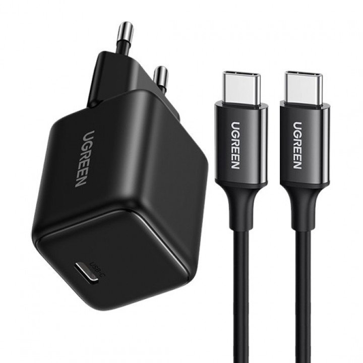 Ugreen Charger Set N Series GAN Type-C TO Type-C 25W Black / 75103